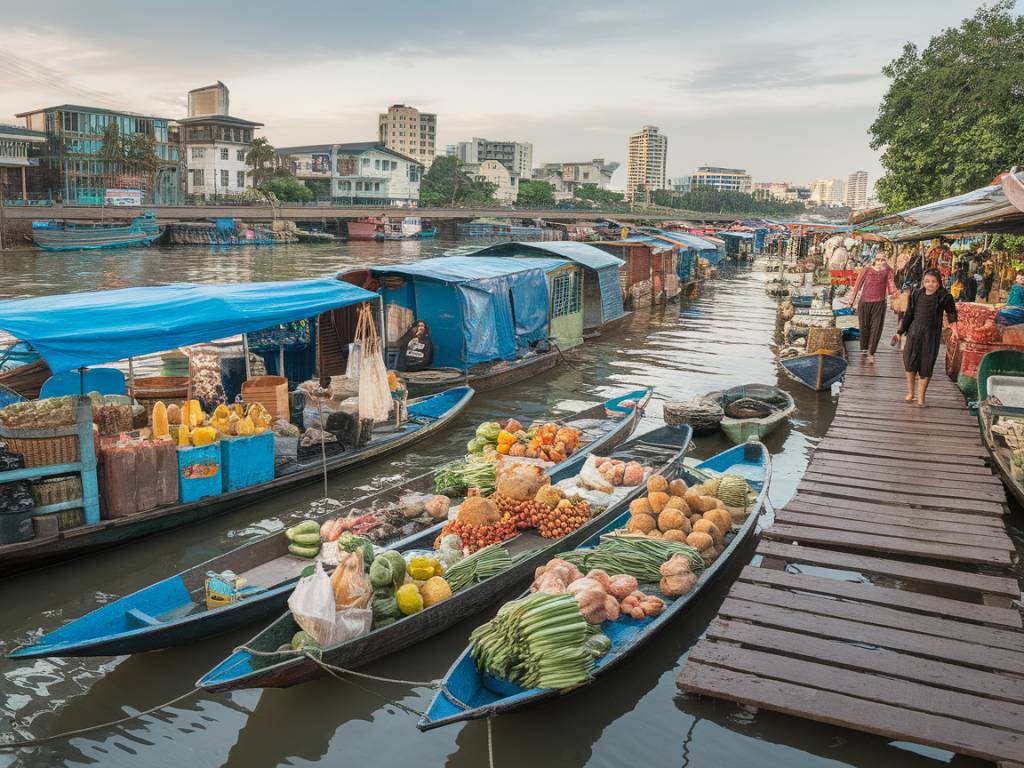 Les mystères des marchés flottants d’Asie : une expérience entre culture et commerce